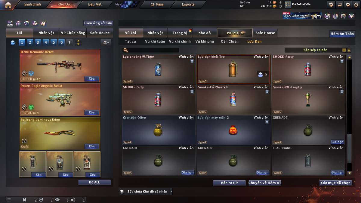 shop acc cf uy tin gia re